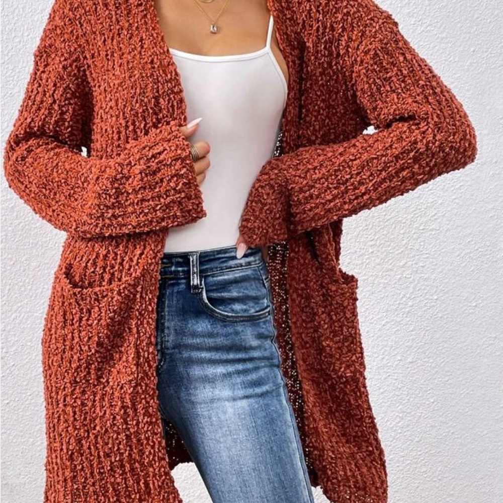 Dual Pocket Drop Shoulder Cardigan